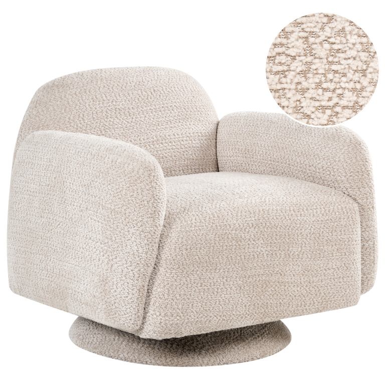 Pyörivä nojatuoli AAPUA kangas Beige
