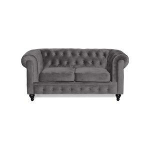 Chesterfield Lyx 2-istuttava harmaa