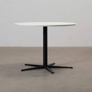 Sofacompany Allie ruokapöytä ø 120 cm valkoinen / musta