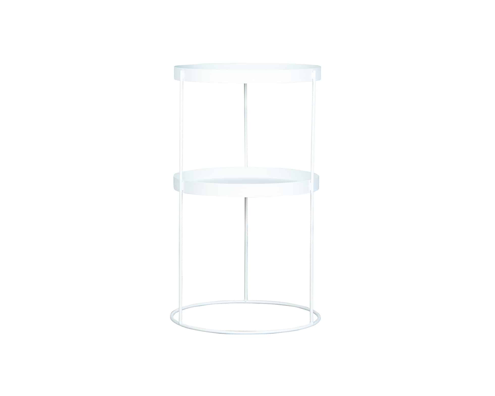 FeelDesign Zet sivupöytä ø 40 cm valkoinen