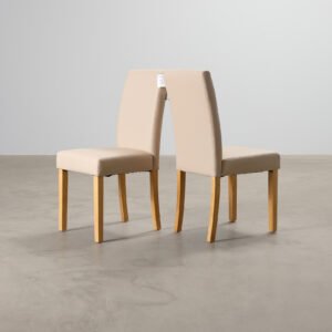 Broadway ruokapöydän tuoli beige, 2 kpl setti