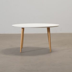 Sofacompany Hubert sohvapöytä ø 90 cm valkoinen / tammi