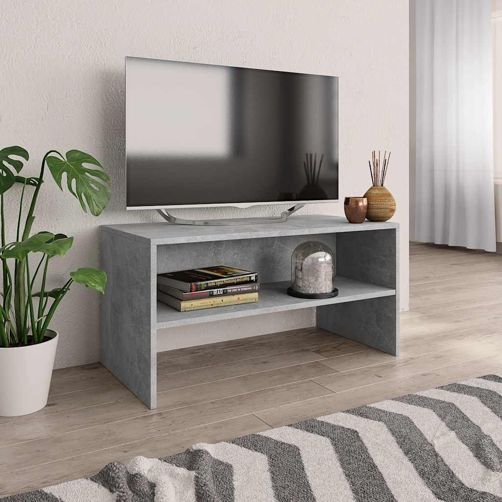 vidaXL TV-taso betoninharmaa 80x40x40 cm lastulevy
