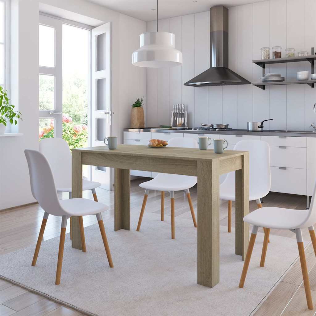 vidaXL Ruokapöytä Sonoma-tammi 120x60x76 cm tekninen puu