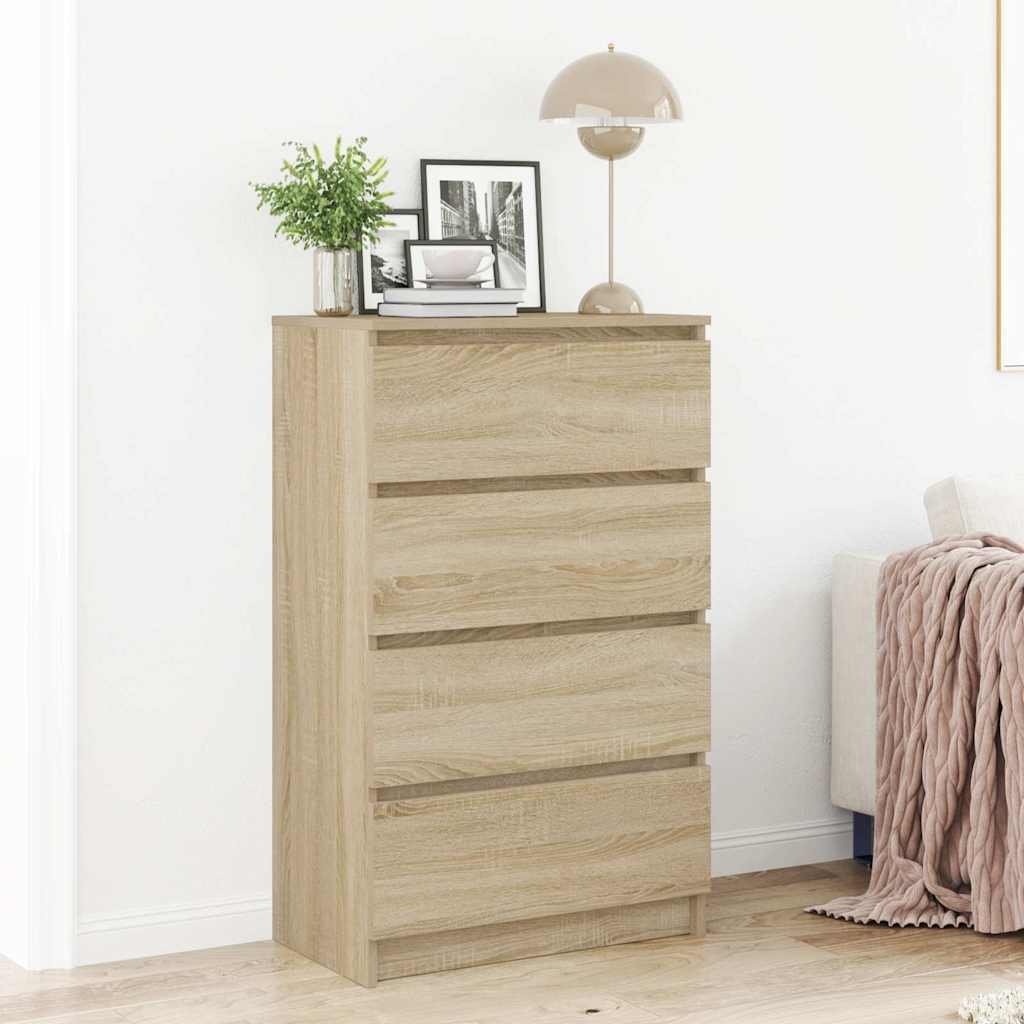 vidaXL Senkki Sonoma-tammi 60x35x98,5 cm tekninen puu