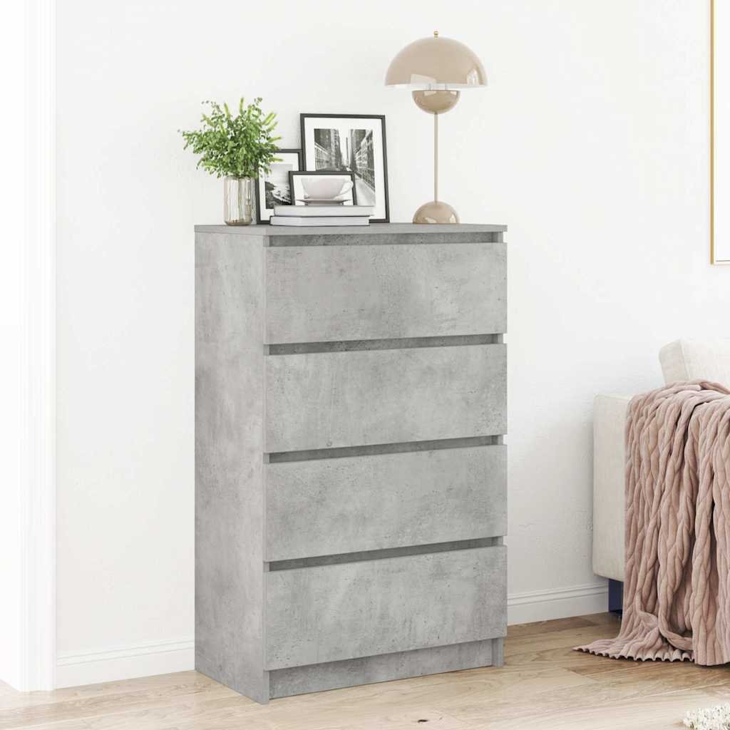 vidaXL Senkki betoninharmaa 60x35x98,5 cm tekninen puu