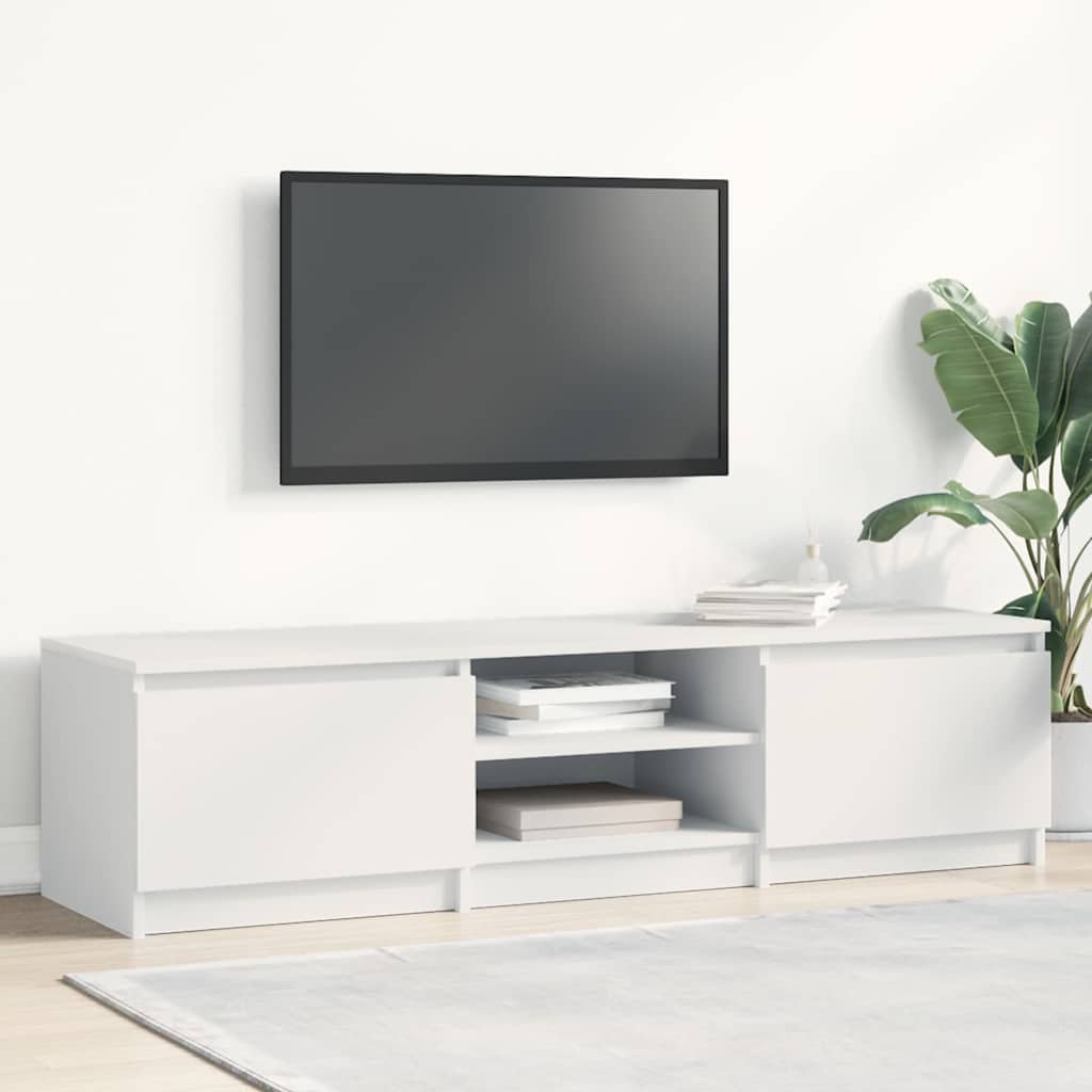vidaXL TV-taso valkoinen 140x40x35,5 cm tekninen puu