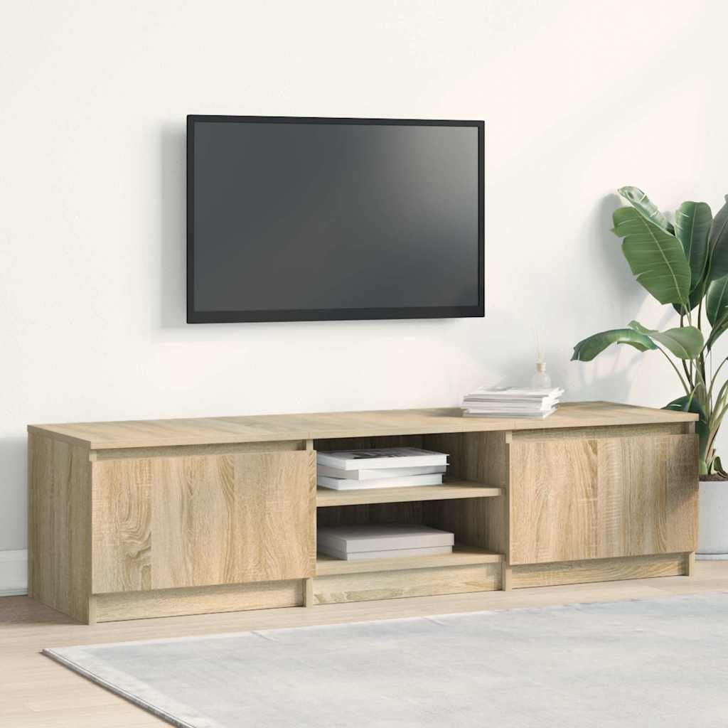 vidaXL TV-taso Sonoma-tammi 140x40x35,5 cm tekninen puu