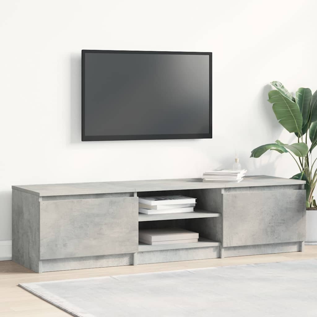 vidaXL TV-taso betoninharmaa 140x40x35,5 cm tekninen puu