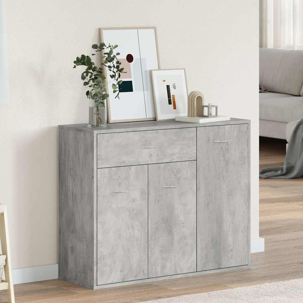vidaXL Senkki betoninharmaa 88x30x70 cm tekninen puu