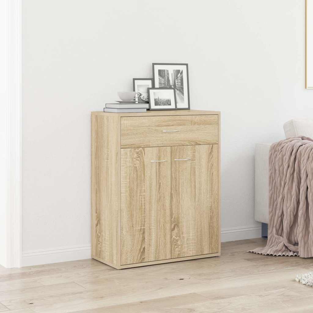vidaXL Senkki Sonoma-tammi 60x30x75 cm tekninen puu