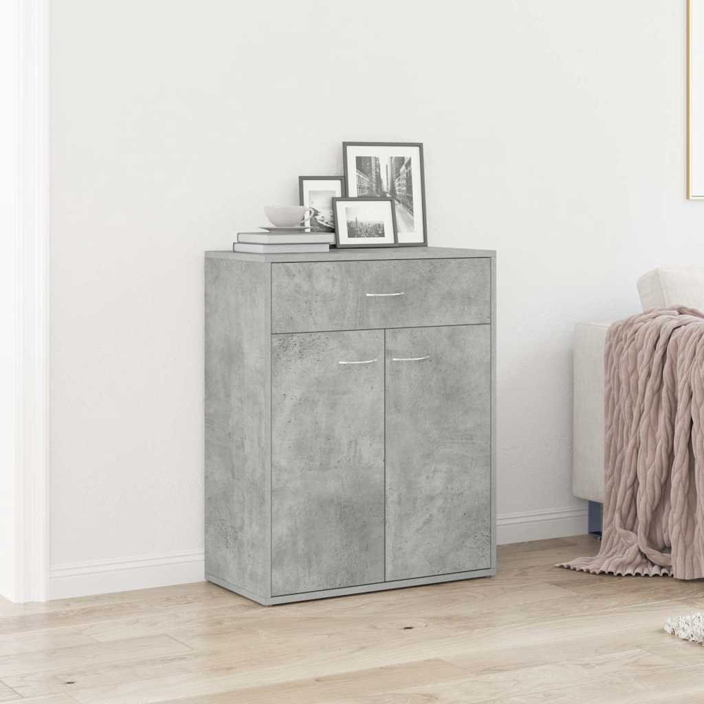 vidaXL Senkki betoninharmaa 60x30x75 cm tekninen puu