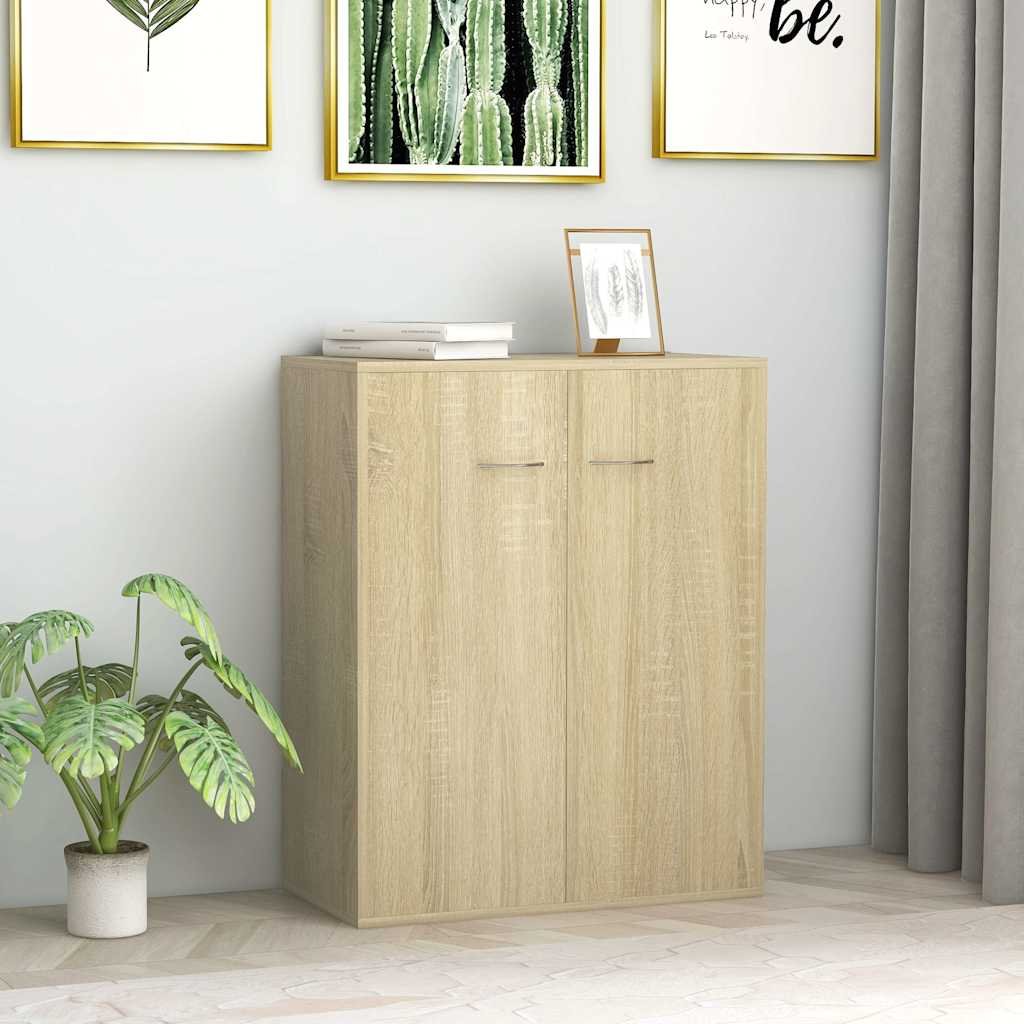 vidaXL Senkki Sonoma-tammi 60x30x75 cm tekninen puu