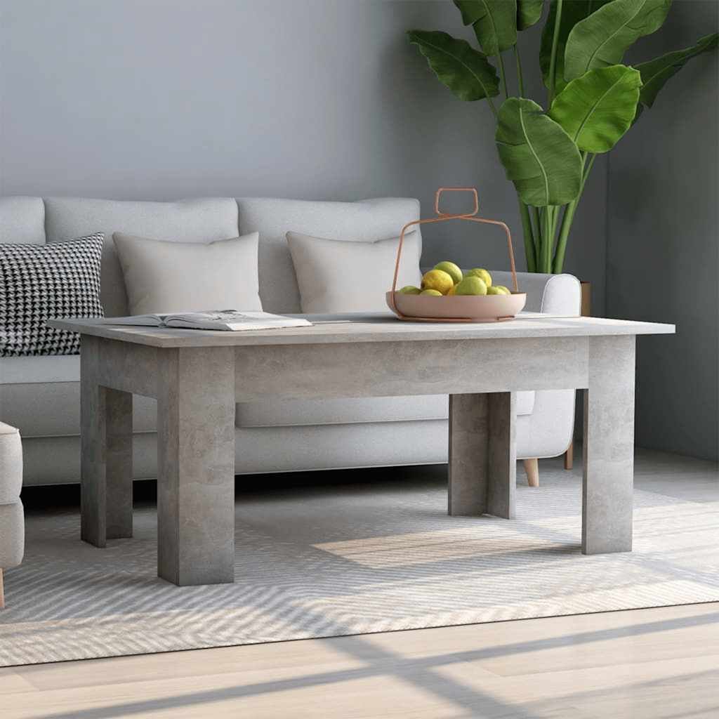 vidaXL Sohvapöytä betoninharmaa 100x60x42 cm tekninen puu