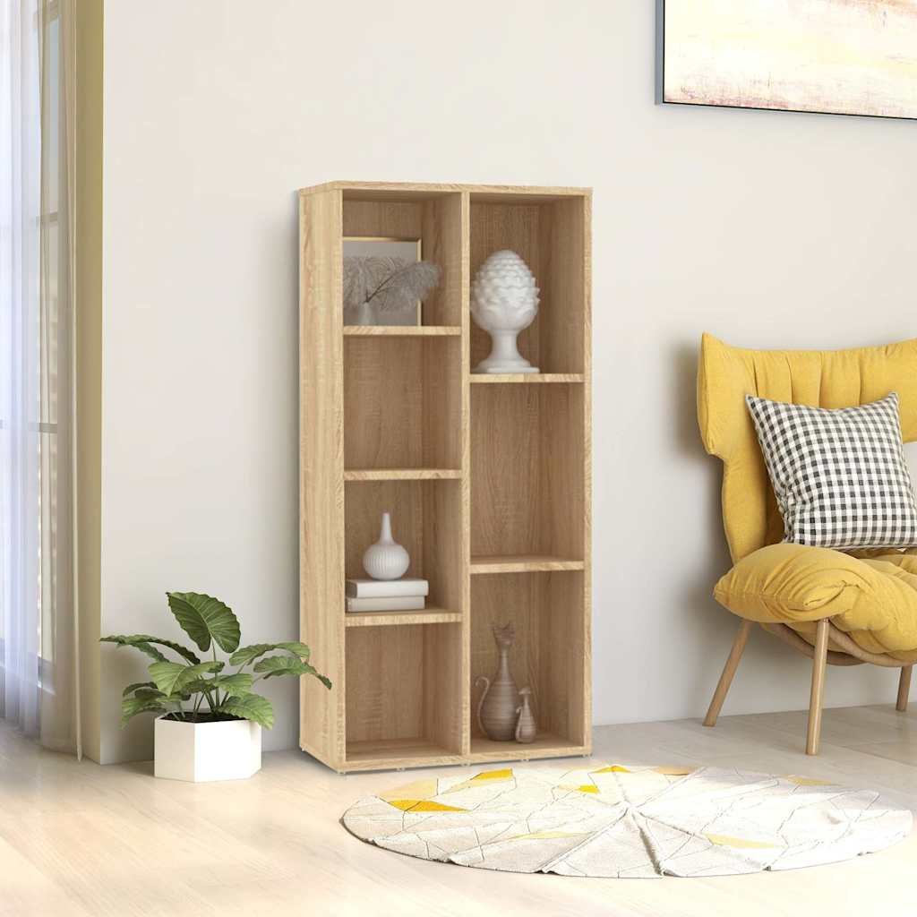 vidaXL Kirjahylly Sonoma-tammi 50x25x106 cm tekninen puu