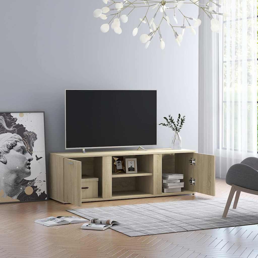 vidaXL TV-taso Sonoma-tammi 120x34x37 cm tekninen puu