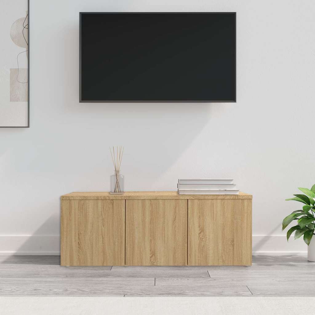 vidaXL TV-taso Sonoma-tammi 80x34x30 cm tekninen puu