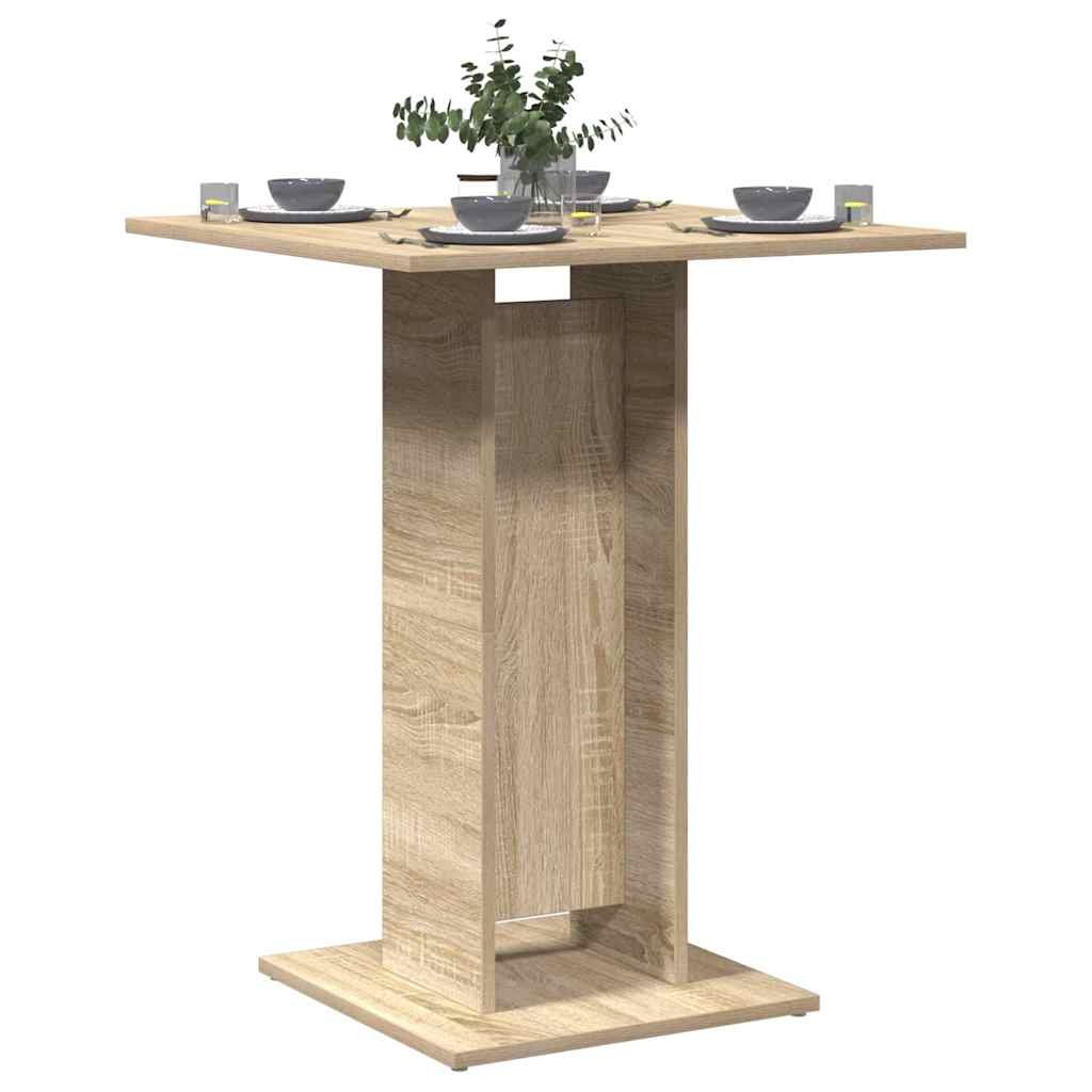 vidaXL Bistropöytä Sonoma-tammi 60x60x75 cm tekninen puu