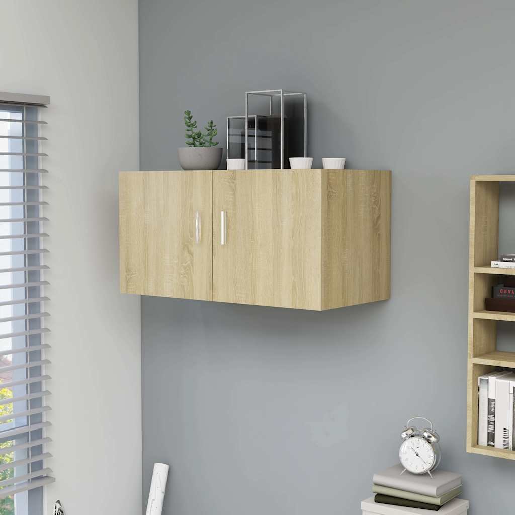 vidaXL Seinäkaappi Sonoma tammi 80x39x40 cm tekninen puu