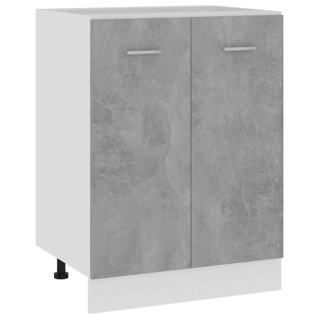 vidaXL Alakaappi "Lyon" betoninharmaa 60x46x81,5 cm tekninen puu