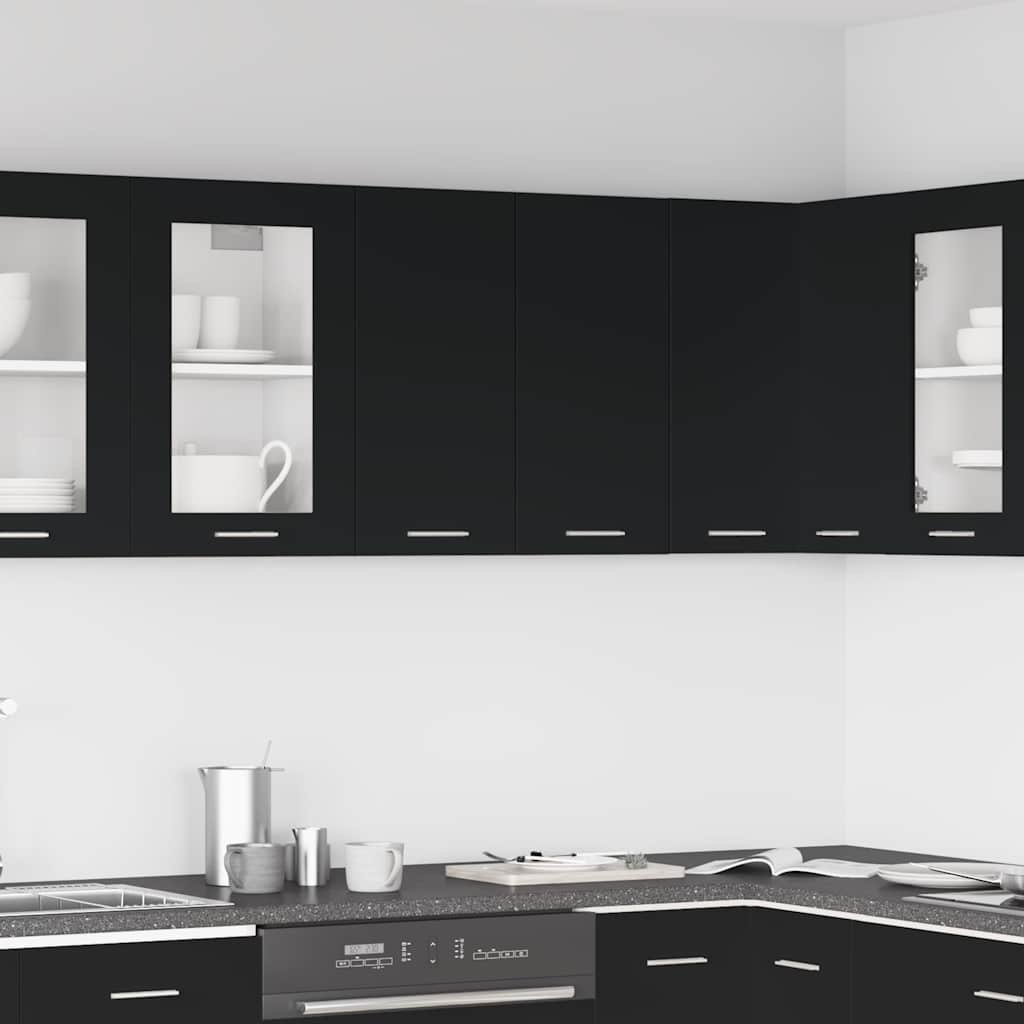 vidaXL Riippukaappi "Lyon" musta 60x31x60 cm tekninen puu