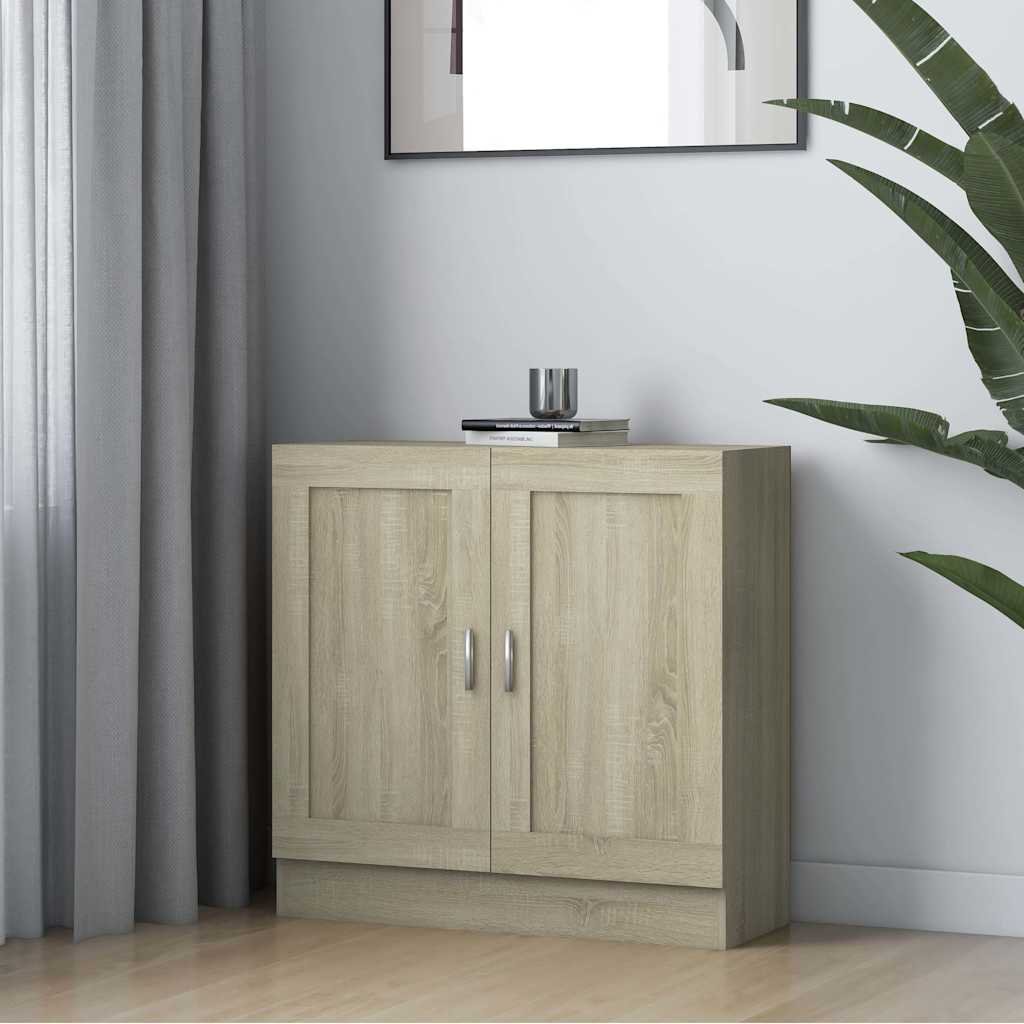 vidaXL Kirjahylly Sonoma-tammi 82,5x30,5x80 cm tekninen puu