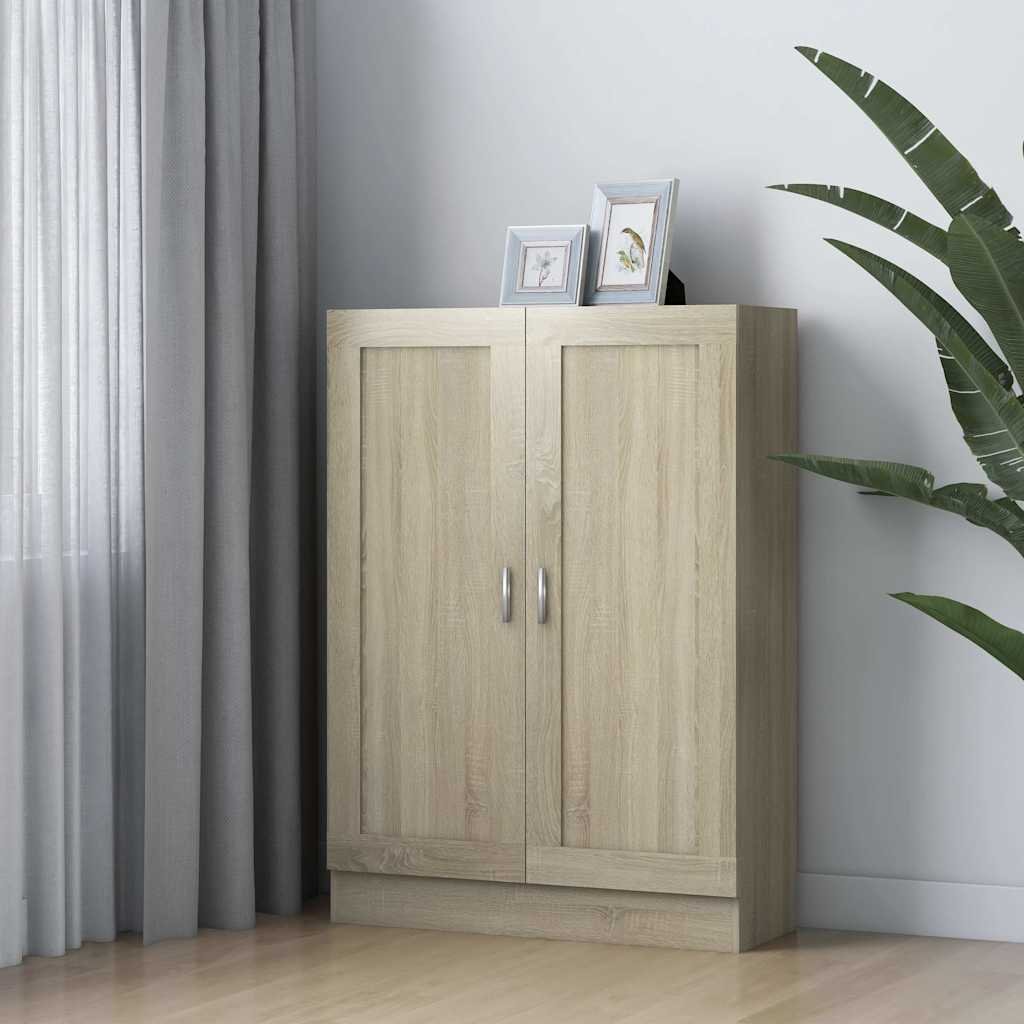 vidaXL Kirjahylly Sonoma-tammi 82,5x30,5x115 cm tekninen puu