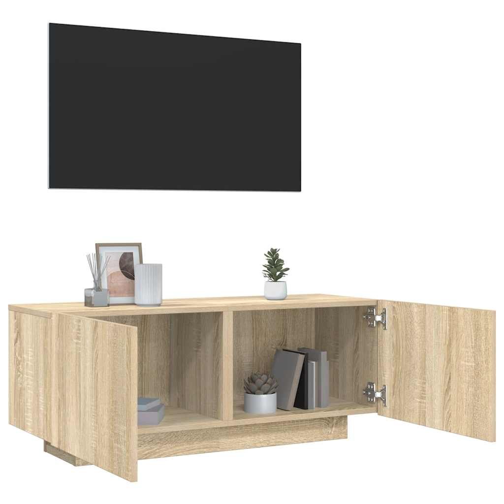 vidaXL TV-taso Sonoma-tammi 100x35x40 cm tekninen puu