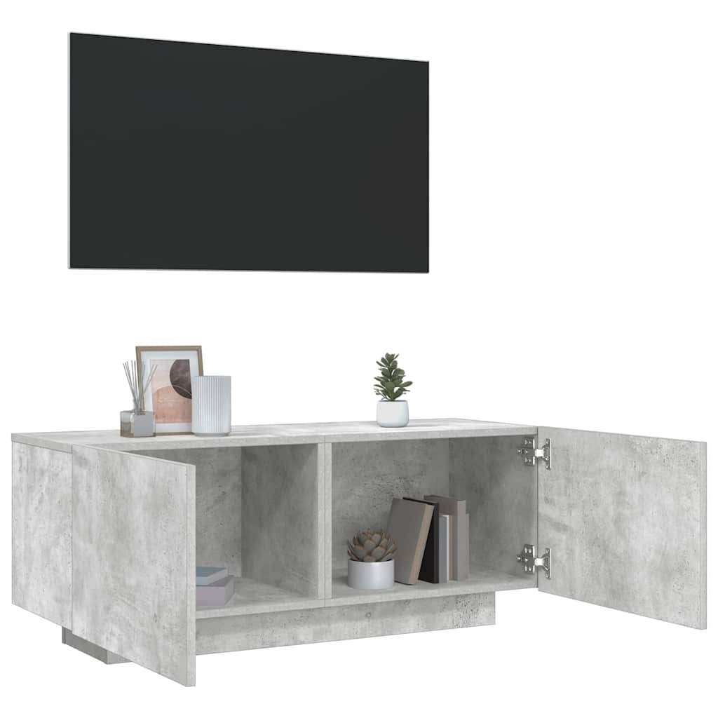vidaXL TV-taso betoninharmaa 100x35x40 cm tekninen puu