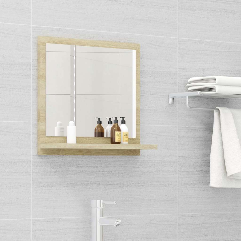 vidaXL Kylpyhuonepeili Sonoma-tammi 40x10,5x37 cm tekninen puu