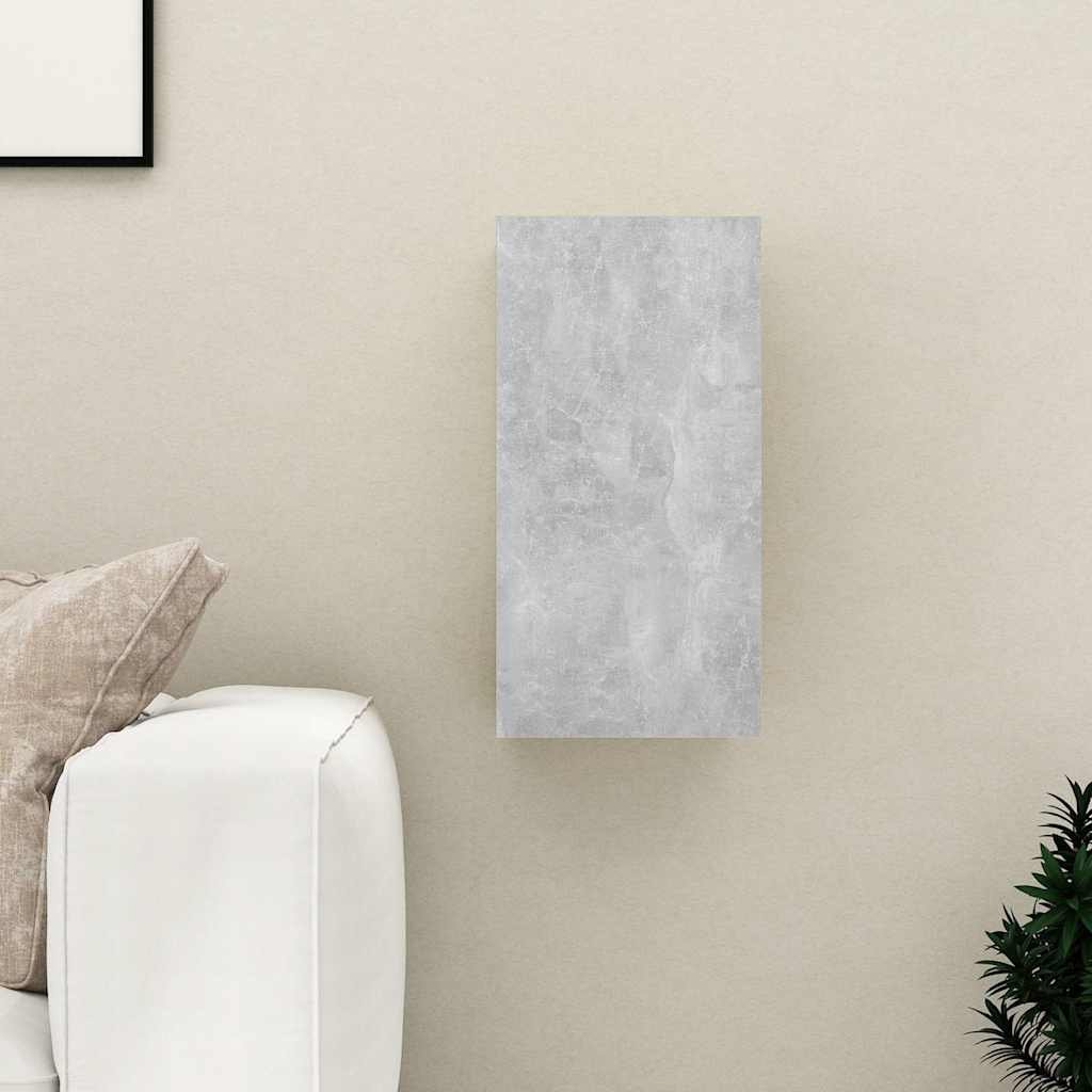 vidaXL TV-taso betoninharmaa 30,5x30x60 cm tekninen puu