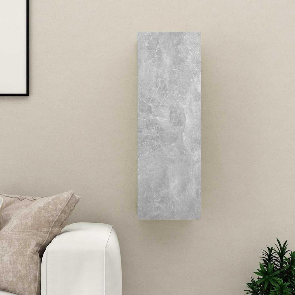 vidaXL TV-taso betoninharmaa 30,5x30x90 cm lastulevy