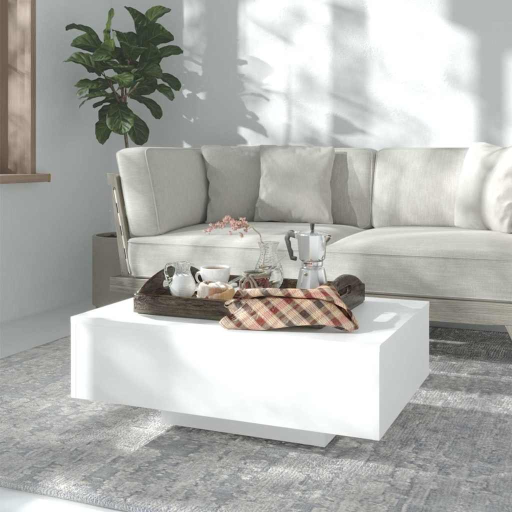vidaXL Sohvapöytä valkoinen 85x55x31 cm tekninen puu