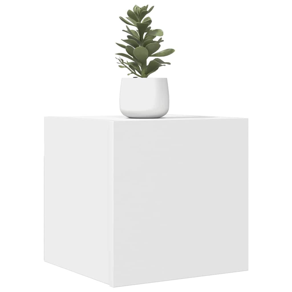 vidaXL Seinäkiinnitettävät TV-tasot 2 kpl valkoinen 30,5x30x30 cm