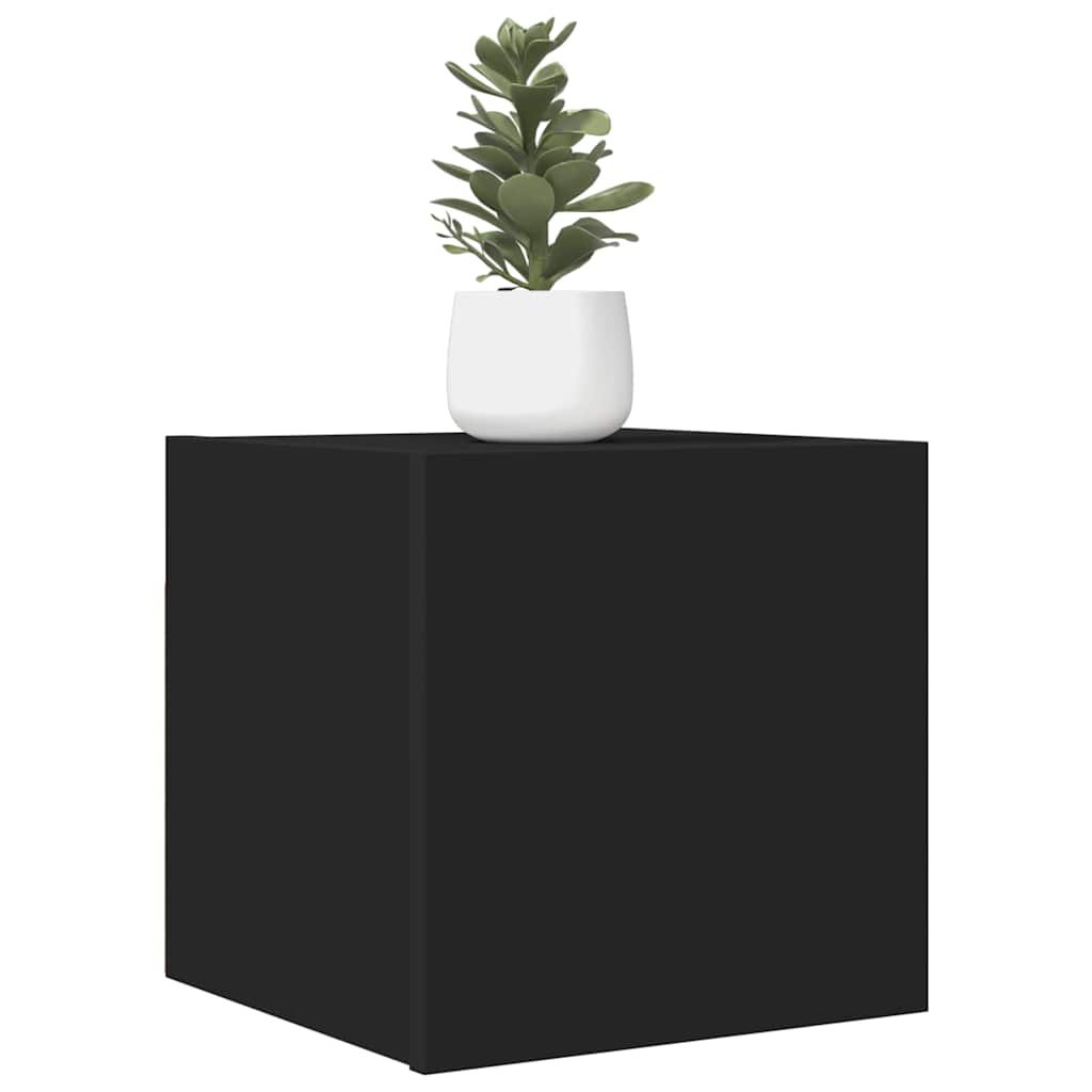vidaXL Seinäkiinnitettävät TV-tasot 2 kpl musta 30,5x30x30cm