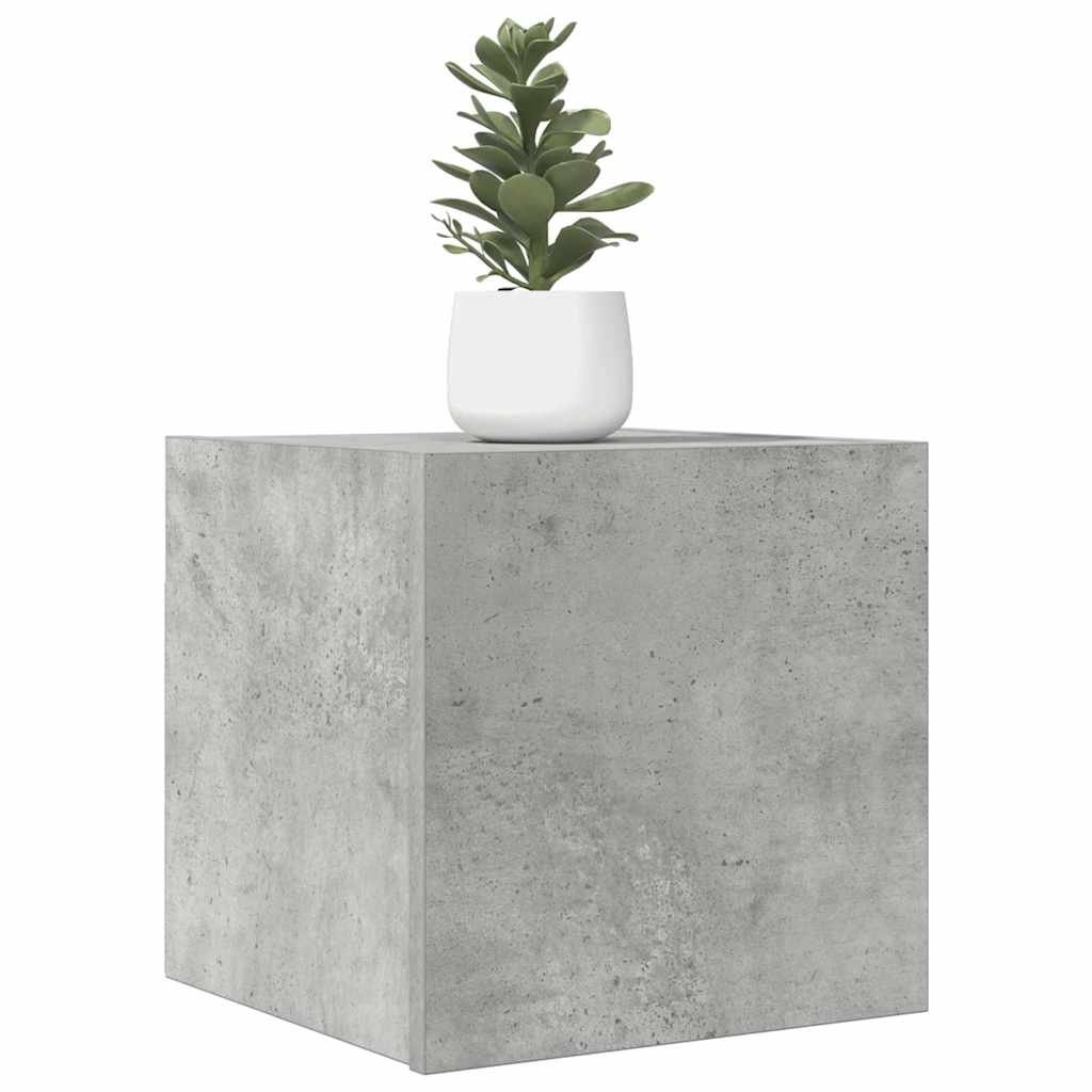 vidaXL Seinäkiinnitettävä TV-taso betoninharmaa 30,5x30x30 cm