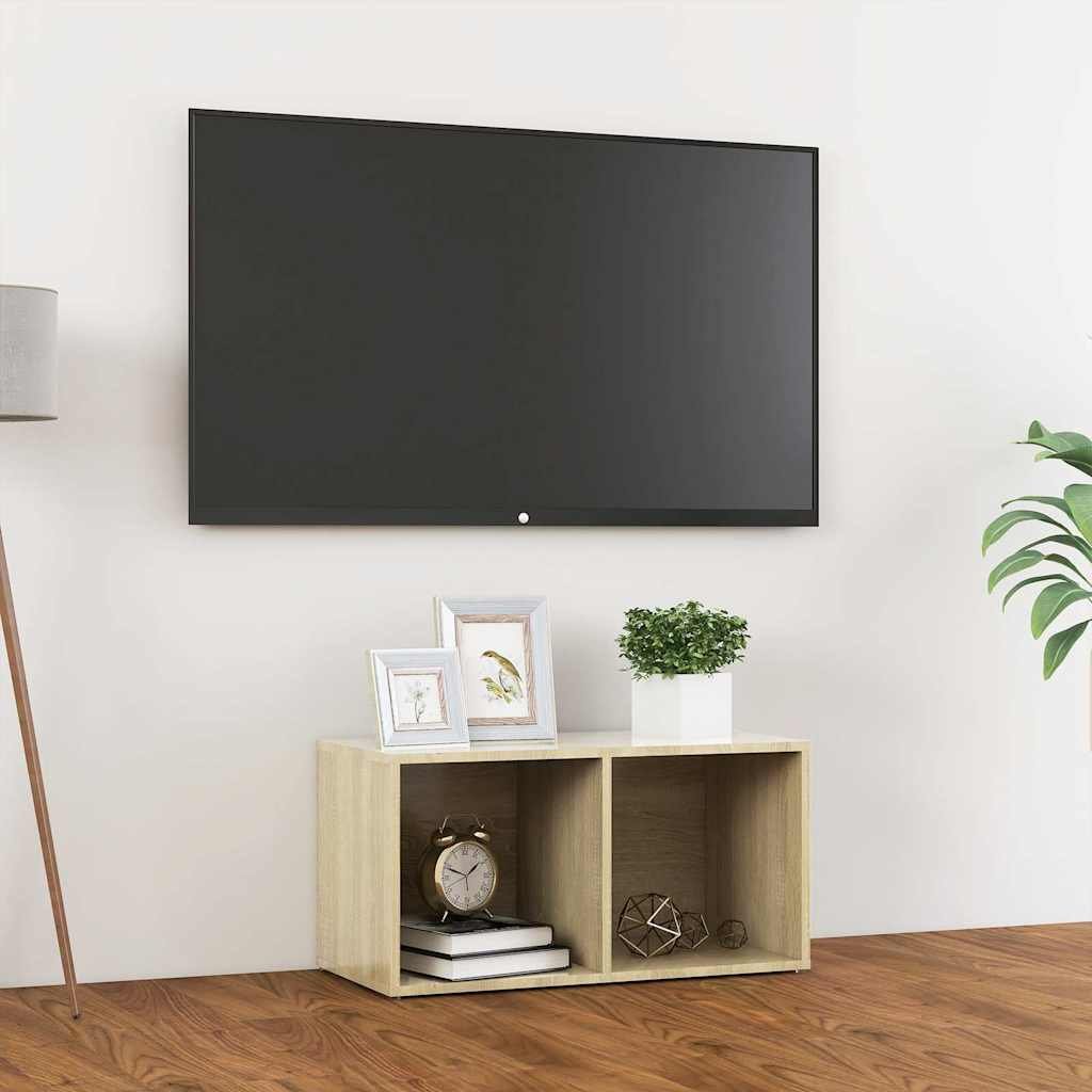 vidaXL TV-taso Sonoma-tammi 72x35x36,5 cm tekninen puu