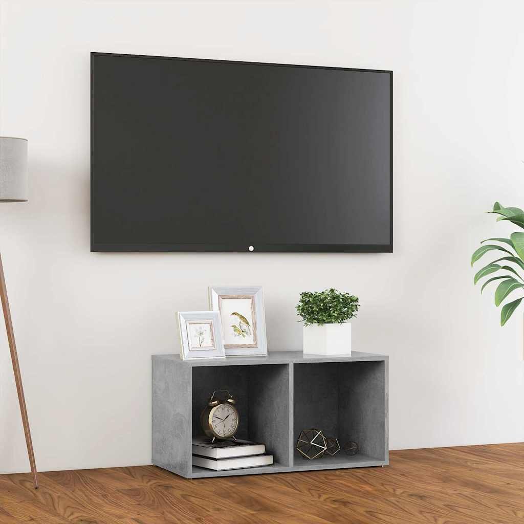 vidaXL TV-taso betoninharmaa 72x35x36,5 cm tekninen puu