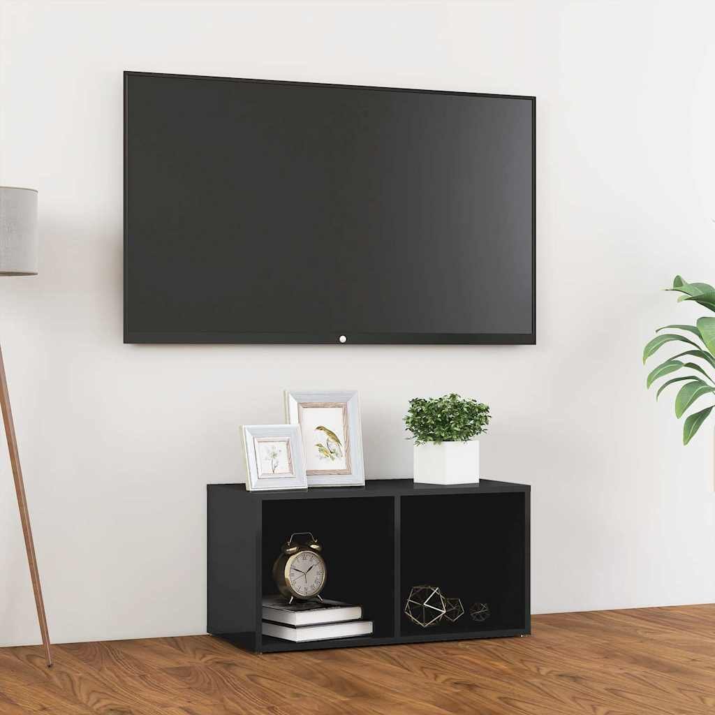 vidaXL TV-taso korkeakiilto harmaa 72x35x36,5 cm tekninen puu