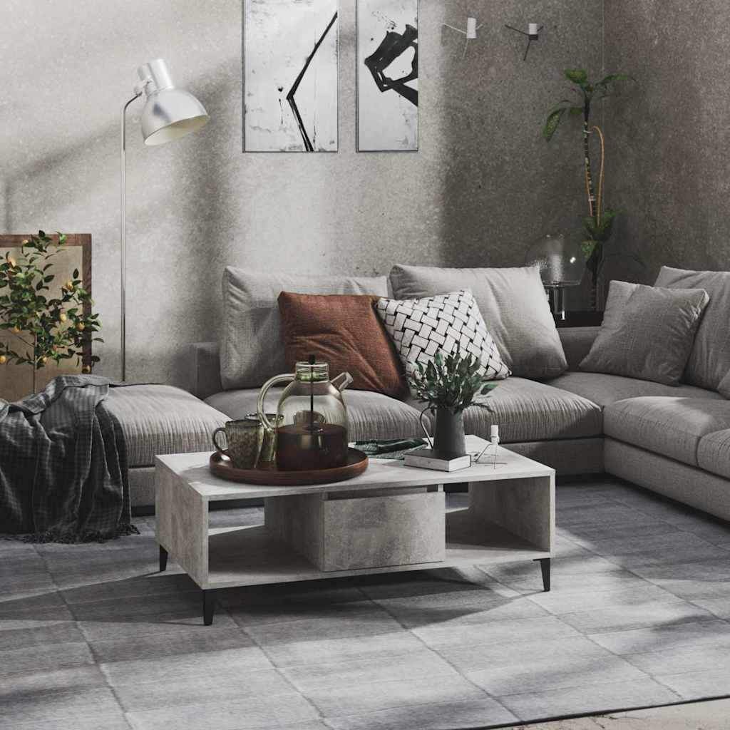 vidaXL Sohvapöytä betoninharmaa 103,5x60x35 cm tekninen puu