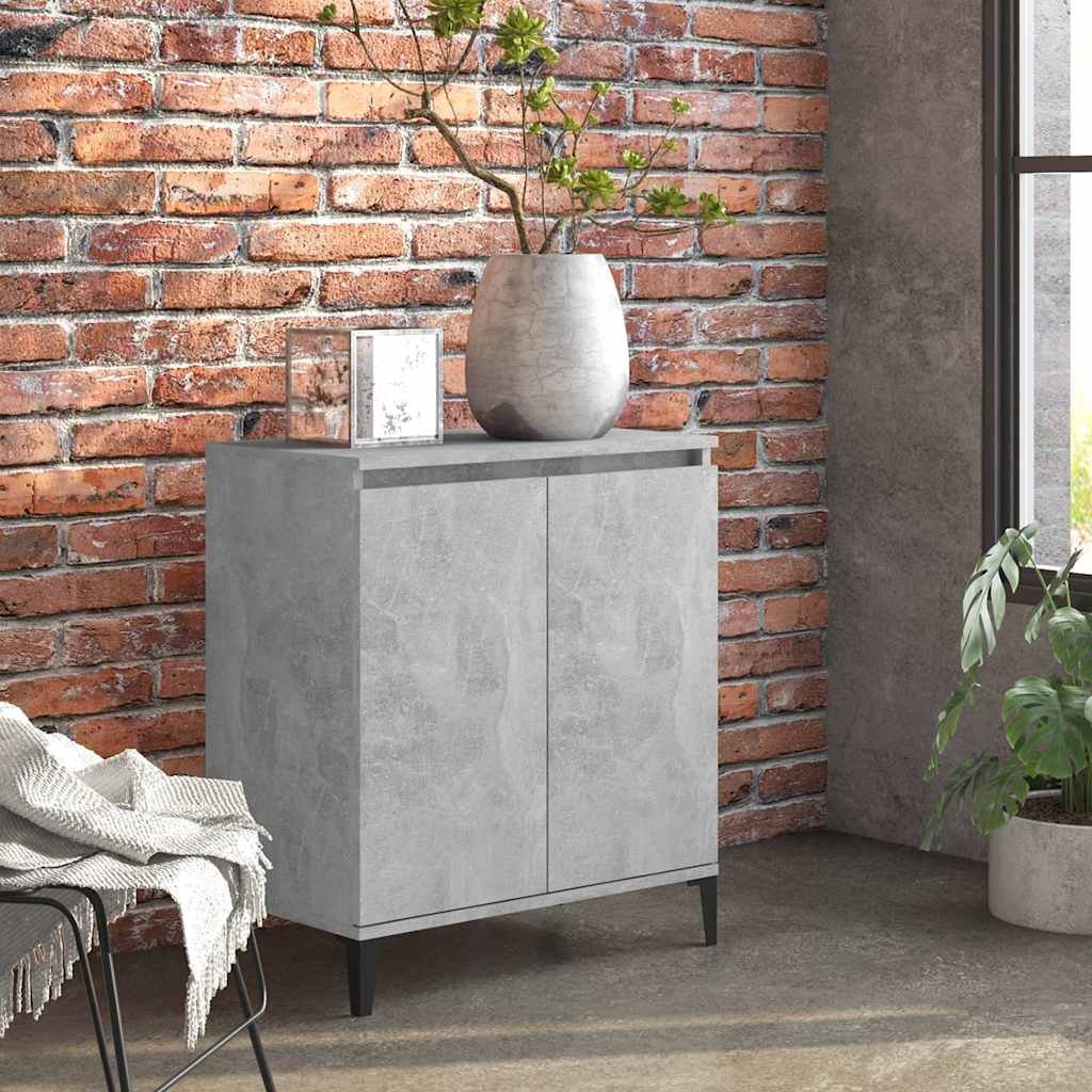 vidaXL Senkki betoninharmaa 60x35x70 cm tekninen puu