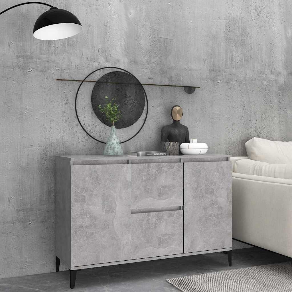 vidaXL Senkki betoninharmaa 102x35x70 cm tekninen puu