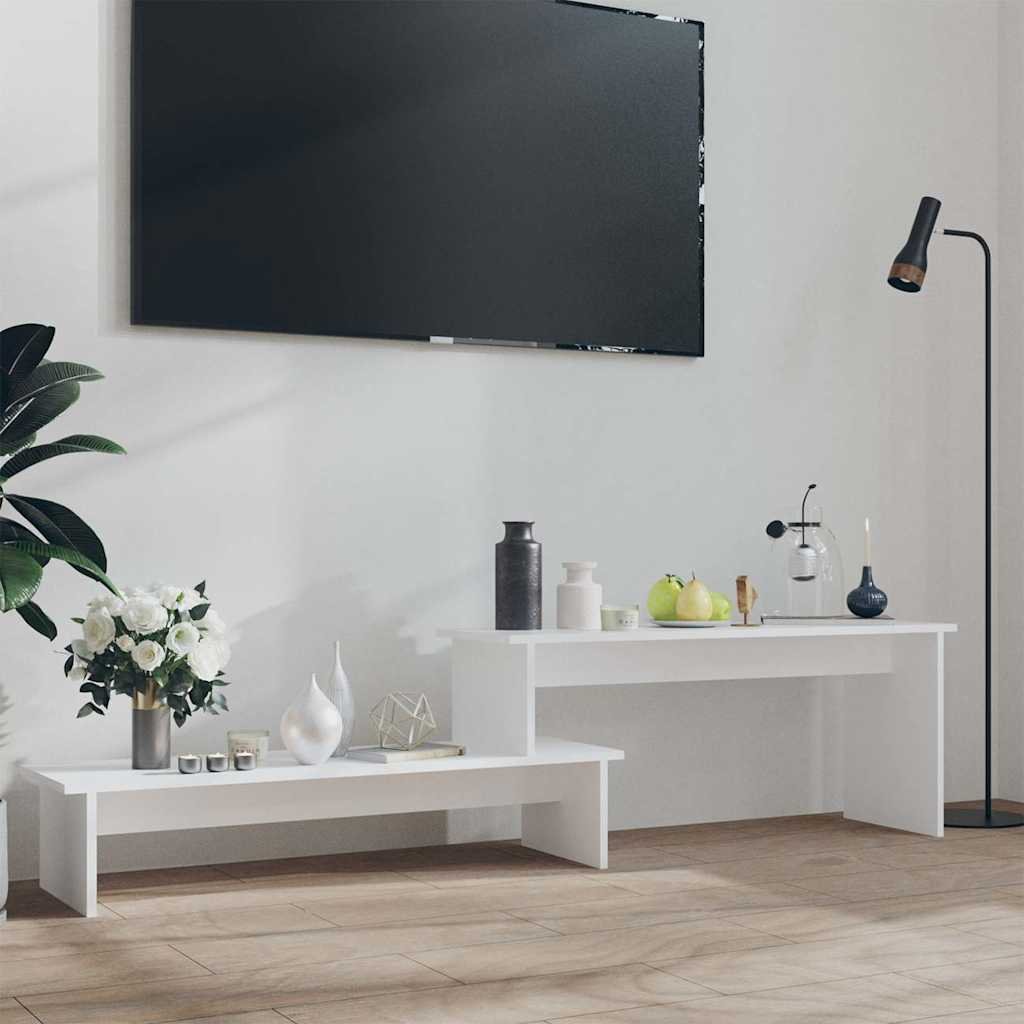 vidaXL TV-taso valkoinen 180x30x43 cm tekninen puu