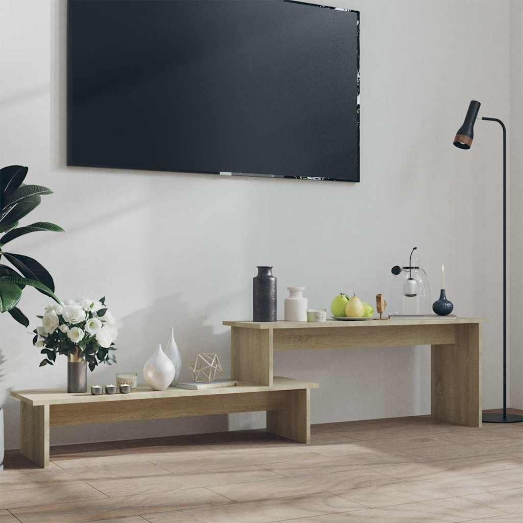 vidaXL TV-taso Sonoma-tammi 180x30x43 cm tekninen puu