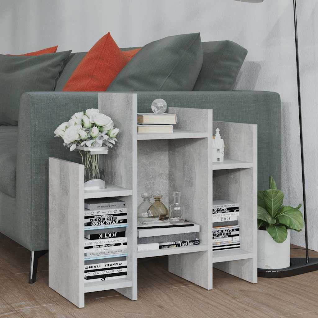 vidaXL Sivukaappi betoninharmaa 60x26x60 cm tekninen puu