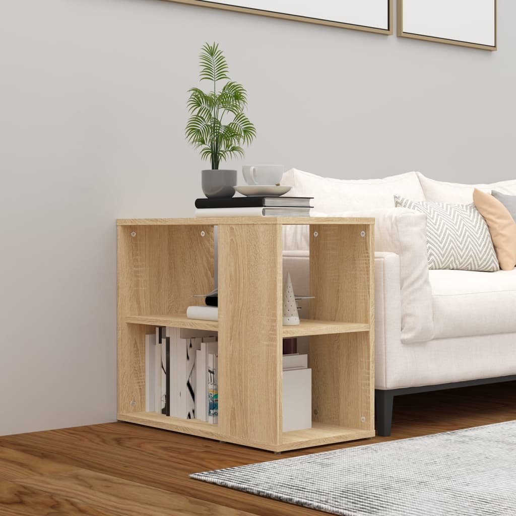 vidaXL Sivukaappi Sonoma-tammi 60x30x50 cm teknisestä puusta