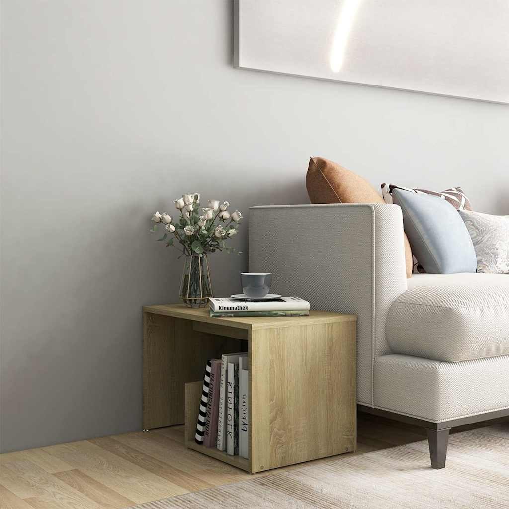 vidaXL Sivupöytä Sonoma-tammi 59x36x38 cm tekninen puu