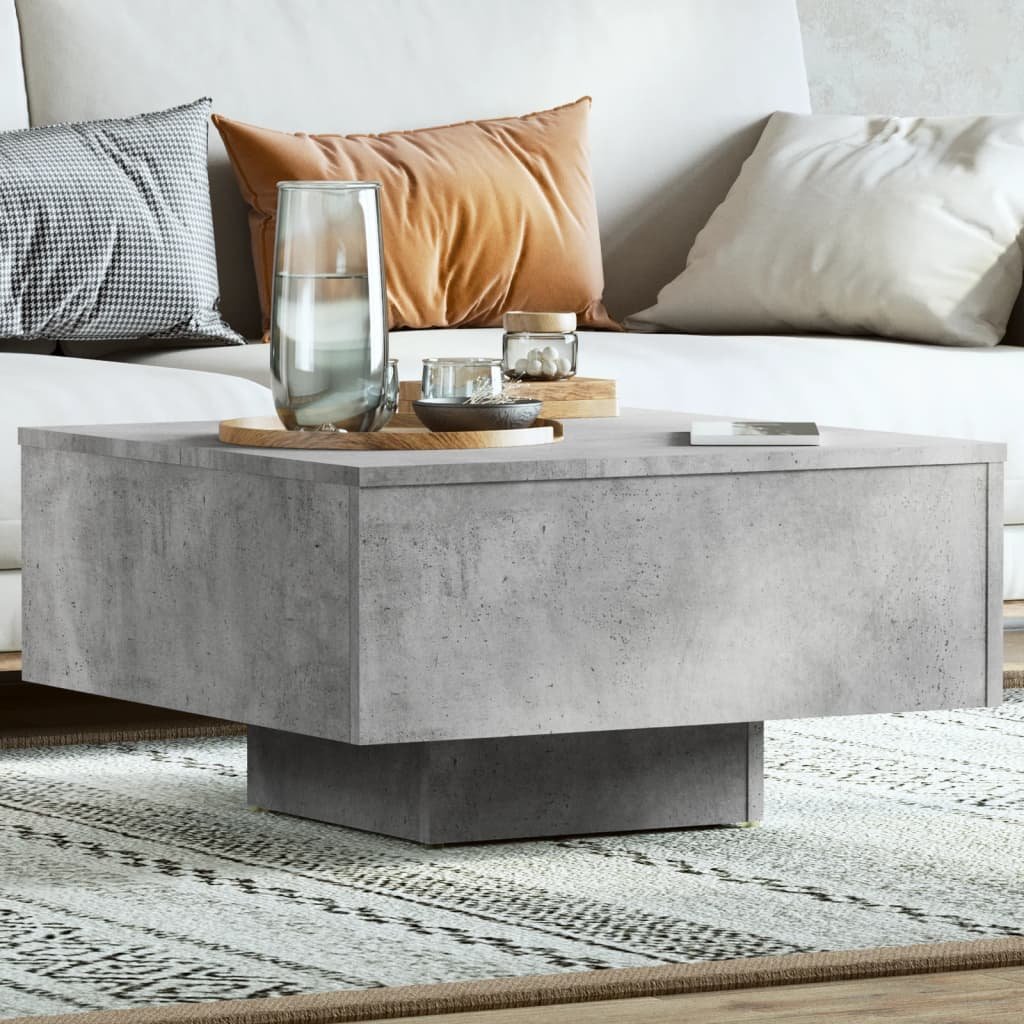 vidaXL Sohvapöytä betoninharmaa 60x60x31,5 cm tekninen puu