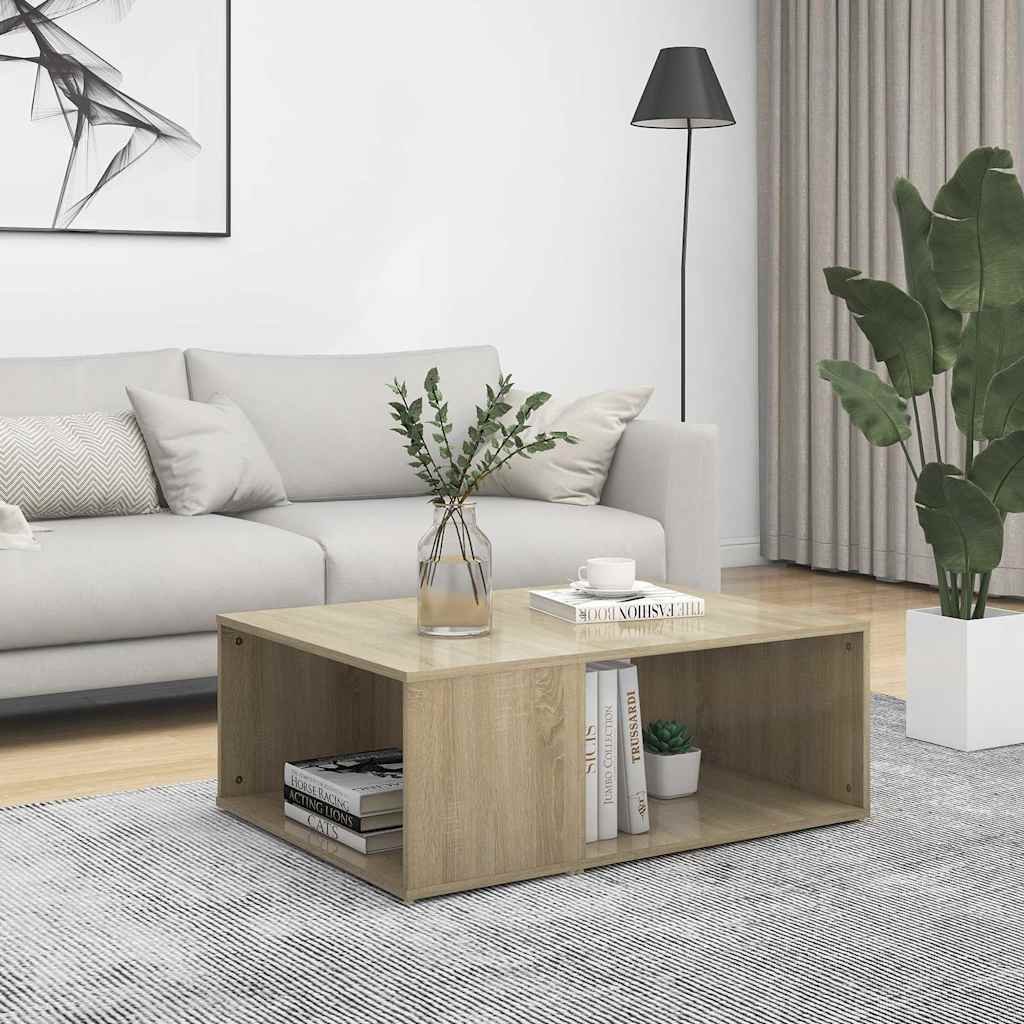vidaXL Sohvapöytä Sonoma-tammi 90x67x33 cm tekninen puu