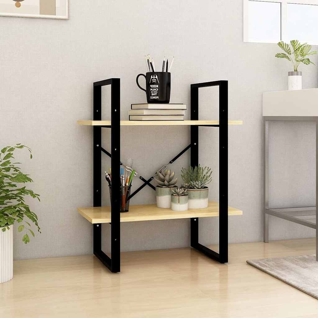 vidaXL 2-tasoinen kirjahylly 60x30x70 cm täysi mänty